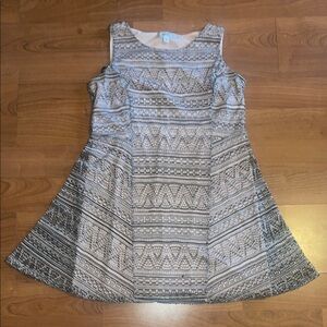Patterned Sleeveless Dress